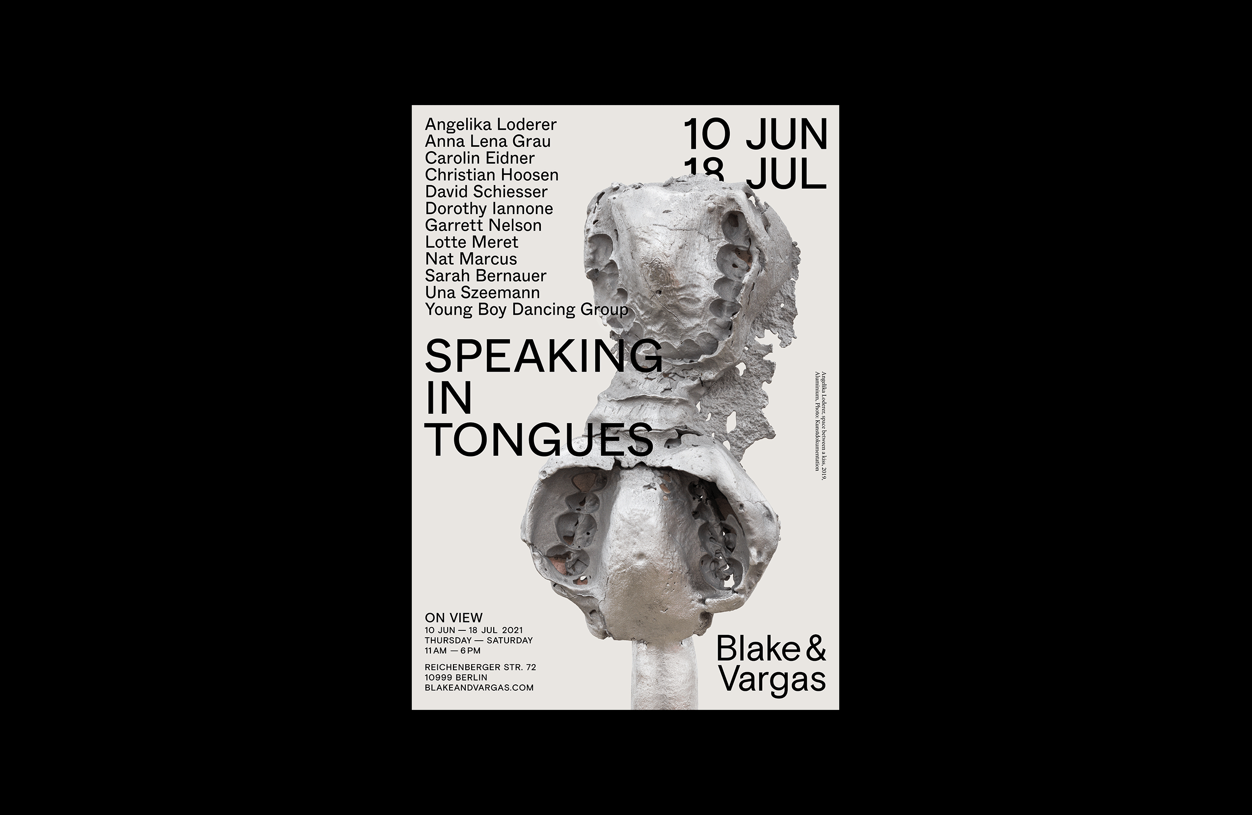 <p>Speaking in Tongues  – Poster</p>
