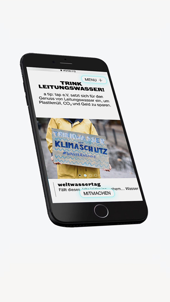 <p>ATIPTAP e.V. – Leitungswasser ist Klimaschutz – Website</p>